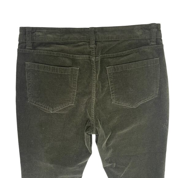 Vince Camuto Skinny Corduroy Pant Dark Green 8 - Picture 7 of 8